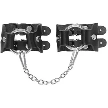 Наручники-браслеты из двух ремней Pecado BDSM черные