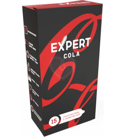 Презервативы Expert Cola с ароматом колы 15 шт фото 1