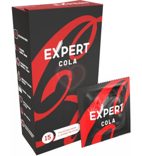 Презервативы Expert Cola с ароматом колы 15 шт фото 3