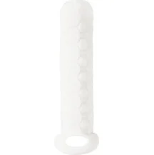 Насадка удлинитель с двусторонним рельефом Homme Long для 9-12 см белая