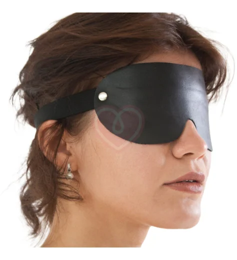 Широкая маска на глаза на резинке Лунный Свет чёрная фото 1