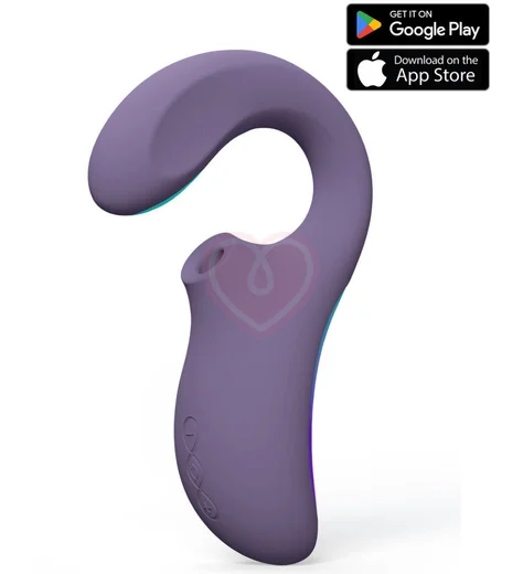 Вибратор с вакуумной стимуляцией Lelo Enigma Double Sonic фиолетовый фото 1