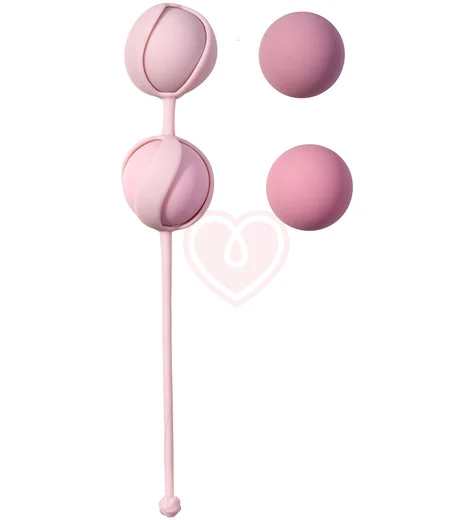 Набор сменных вагинальных шариков Love Story Valkyrie Pink розовый фото 1