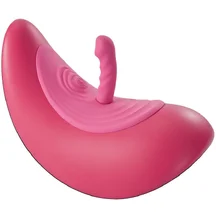 Подушка-качалка с вибрацией и сменными насадками Ride On розовая