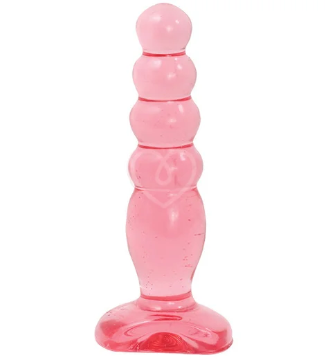 Анальный стимулятор ёлочка Crystal Jellies Anal Delight розовая фото 1
