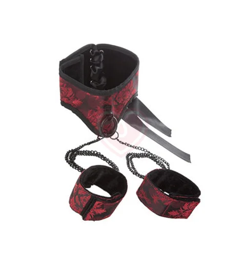Ошейник с манжетами Scandal Posture Collar with Cuffs фото 1