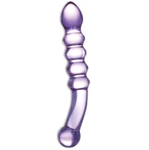 Двусторонний стимулятор Purple Rain из стекла