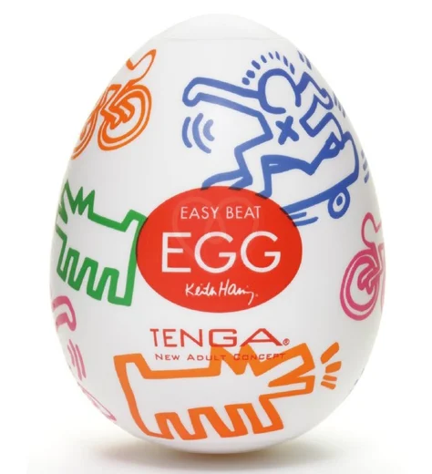 Мастурбатор яйцо Tenga&Keith Haring Egg Street фото 1
