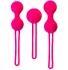 Набор из 3 вагинальных шариков со смещённым центром ToyFa A-Toys розовые фото 1