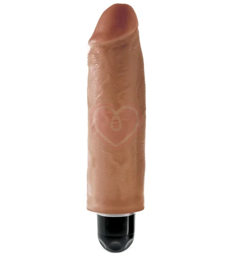 Вибратор King Cock Vibrating Stiffy 15 см мулат фото 1