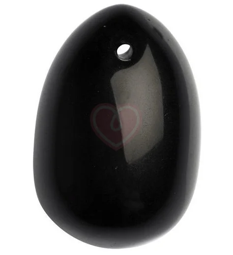 Маленький вагинальный шарик из обсидиана La Gemmes Yoni Ei фото 1