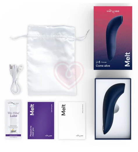 Вакуумный стимулятор для пар We-Vibe Melt синий фото 3