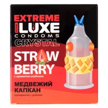 Презерватив Luxe Extreme Медвежий Капкан с ароматом клубники 1 шт