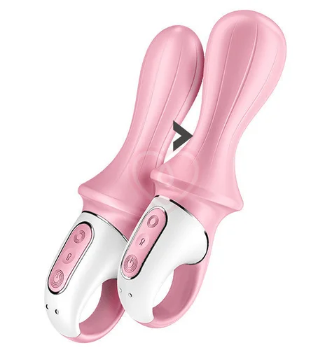 Анальный расширяемый вибратор Satisfyer Air Pump Booty 5 с приложением розовый фото 4