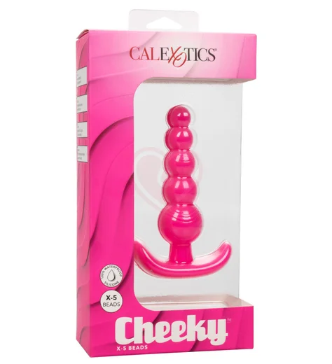 Анальная цепочка из 5 шариков для ношения Cheeky X-5 Beads розовая фото 5