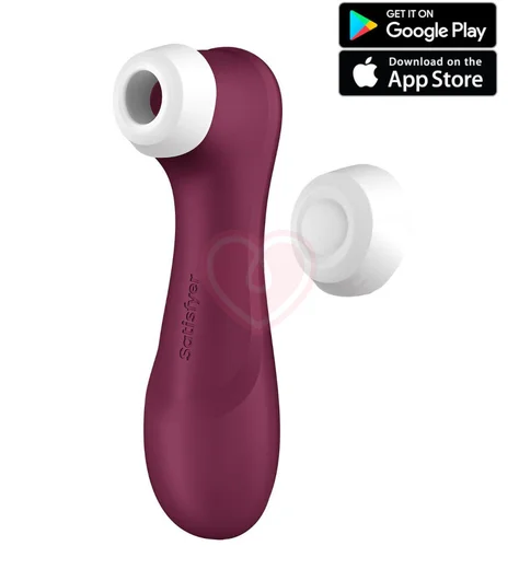 Вакуумный стимулятор с вибрацией и приложением Satisfyer Pro 2 Generation 3 бордовый фото 1