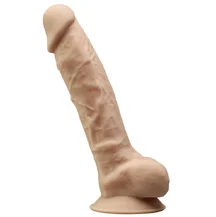 Реалистичный вибратор с мошонкой и пультом SileXD Model 1 телесный 20 см