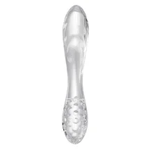 Двухсторонний стеклянный фаллоимитатор Satisfyer Dazzling Crystal 1 прозрачный