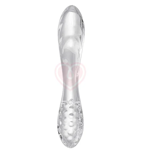 Двухсторонний стеклянный фаллоимитатор Satisfyer Dazzling Crystal 1 прозрачный фото 1