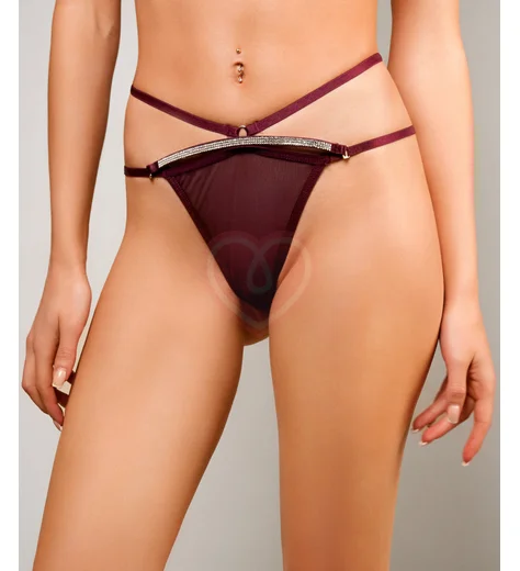 Трусики-танго Amor El бордовые фото 1