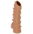 Насадка с открытой головкой и пупырышками Kokos Nude Sleeve NS006-L фото 1