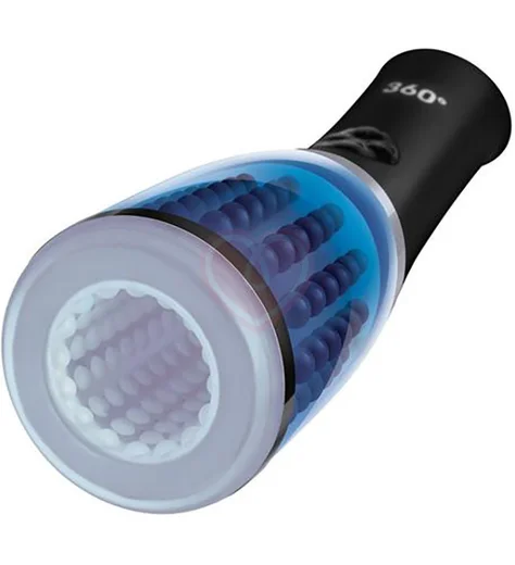 Мужской мастурбатор с ротацией Zolo 360 фото 1