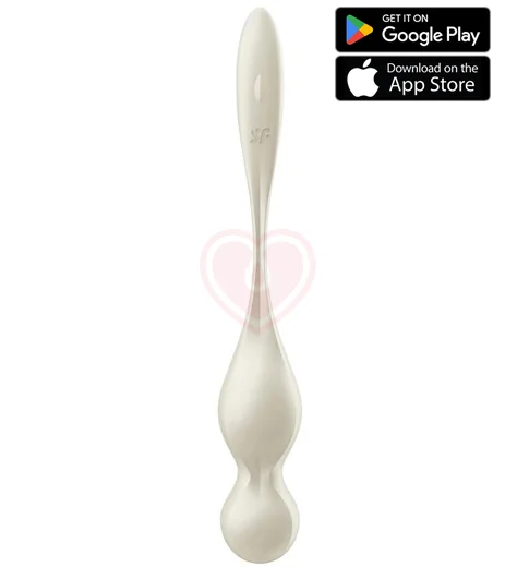Вагинальные шарики с вибрацией Satisfyer Love Birds 1 белые фото 1