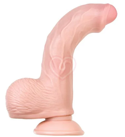 Реалистичный гнущийся фаллоимитатор на присоске My Babe My Sweety телесный 15 см фото 2