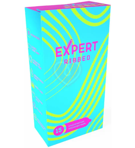 Ребристые презервативы Expert Ribbed 15 шт фото 1