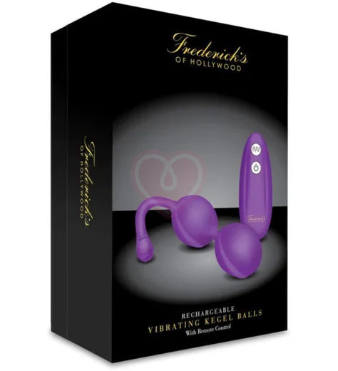 Вагинальные виброшарики с пультом Fredericks фиолетовые фото 3