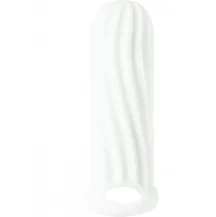 Насадка для увеличения диаметра с двусторонним рельефом Homme Wide для 11-15 см белая