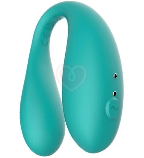 Вибратор для пар Amovibe Twin с управлением через приложение мятный фото 1