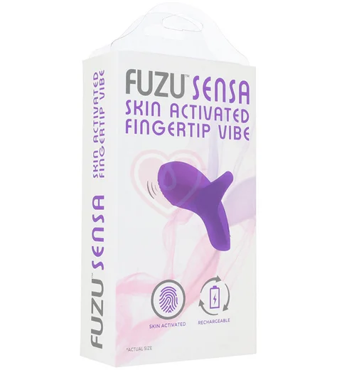 Мини-вибратор на палец Fuzu Sensa Skin Activated Vibe лиловый фото 4