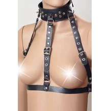 Фиксация с широким ошейником чёрная