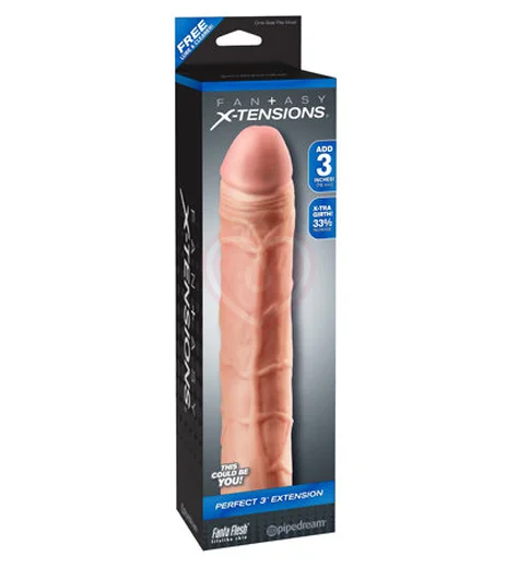 Насадка удлинитель для члена Perfect Extension 23 см телесная фото 4