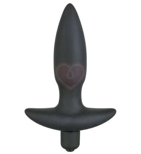 Анальная вибропробка Black Velvets малая фото 1