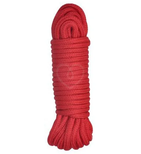 Хлопковая верёвка Shibari Bondage для связывания Шибари 10м красная фото 1