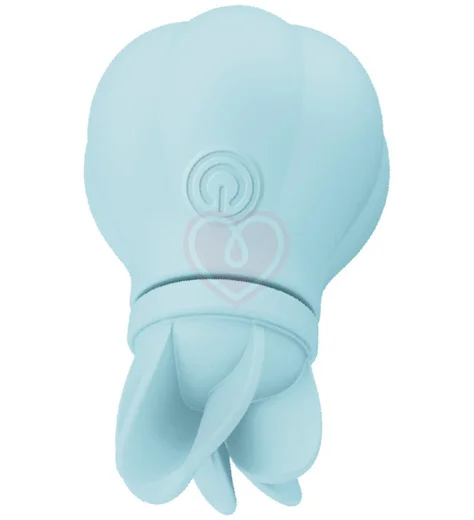 Стимулятор клитора с 5 насадками Adrien Lastic Caress голубой фото 1