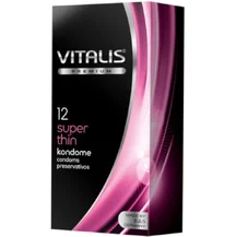Ультратонкие презервативы Vitalis Premium Super Thin 12 шт
