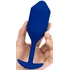 Утяжелённая анальная вибропробка b-Vibe Vibrating Snug Plug 4 большая синяя фото 3