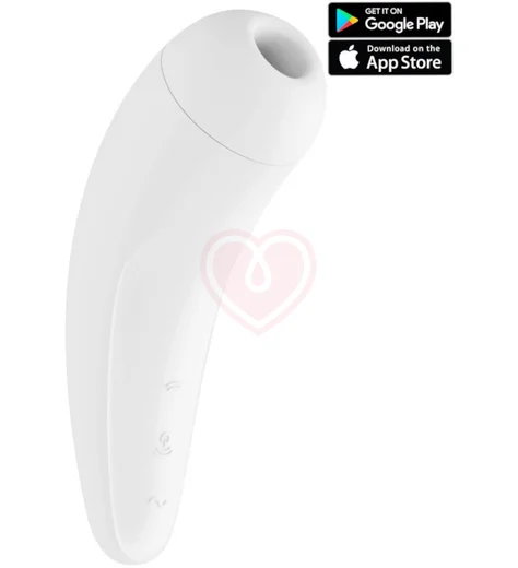 Вакуумный стимулятор с приложением Satisfyer Curvy 2+ белый фото 1