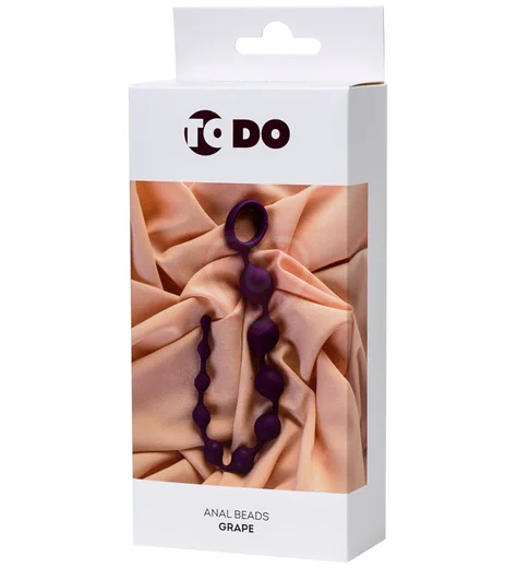 Анальная цепочка ToDo Grape фиолетовая фото 4