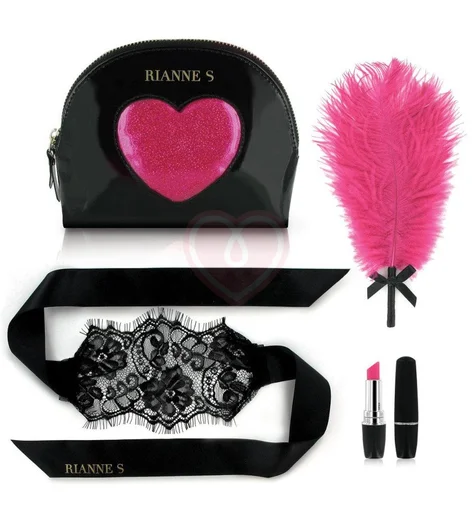 Набор романтичных мини-игрушек Rianne S Kit d'Amour с чёрной сумочкой фото 1