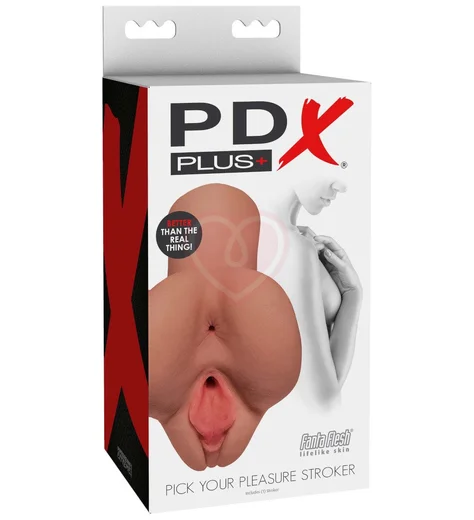 Мастурбатор вагина и попка PDX Plus Pick Your Pleasure Stroker Tan мулатка фото 4