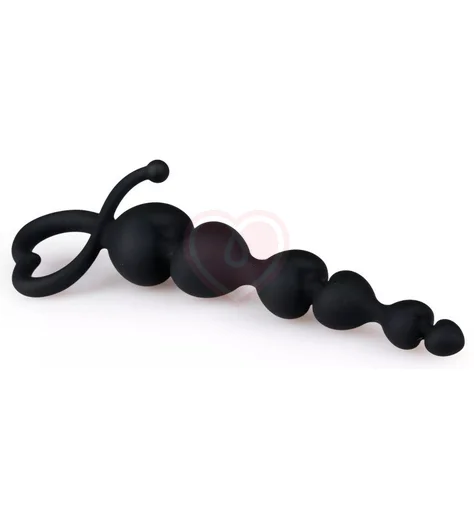 Анальные бусы Heart Lover с сердечками фото 2