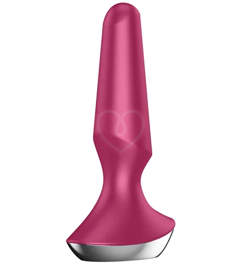 Анальная вибропробка Satisfyer Plug Ilicious 2 с приложением розовая фото 4