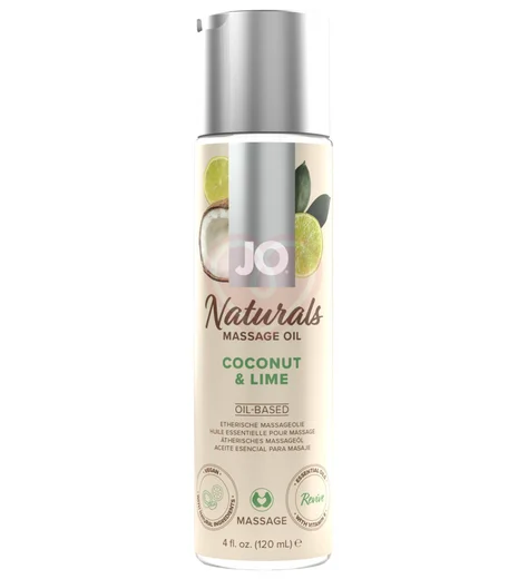Ароматное массажное масло System Jo Naturals Coconut & Lime кокос и лайм 120 мл фото 1