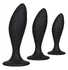 Набор Silicone Anal Curve Kit из 3 анальных пробок с изгибом фото 1