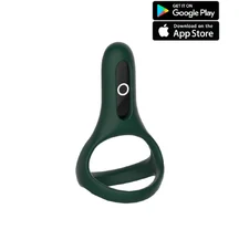 Двойное виброкольцо Magic Motion Rise тёмно-зелёное