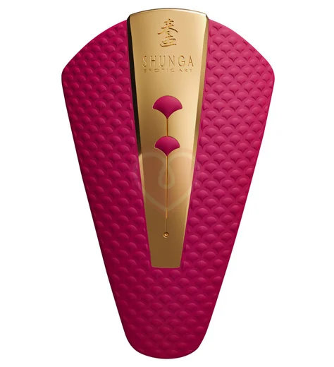 Мини-вибратор Shunga OBI малиновый фото 1